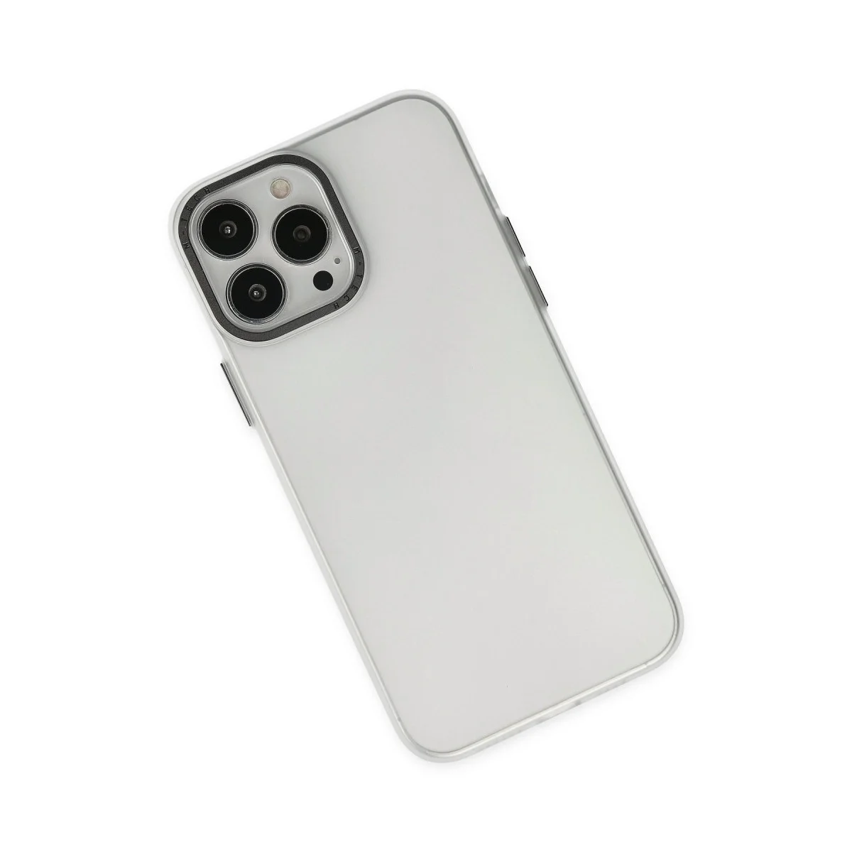 Apple İphone 14 Pro Kılıf Modos Metal Kapak - Şeffaf görsel 3