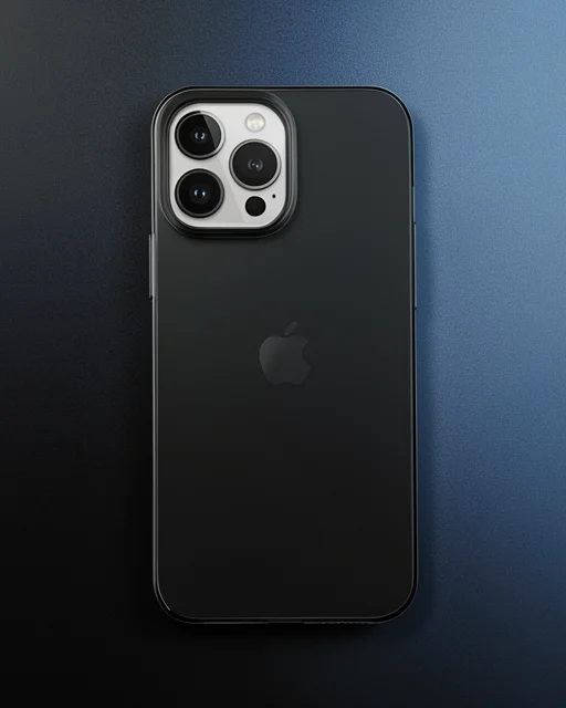 Apple İphone 14 Pro Kılıf Pc Sert Şeffaf Kapak - Siyah