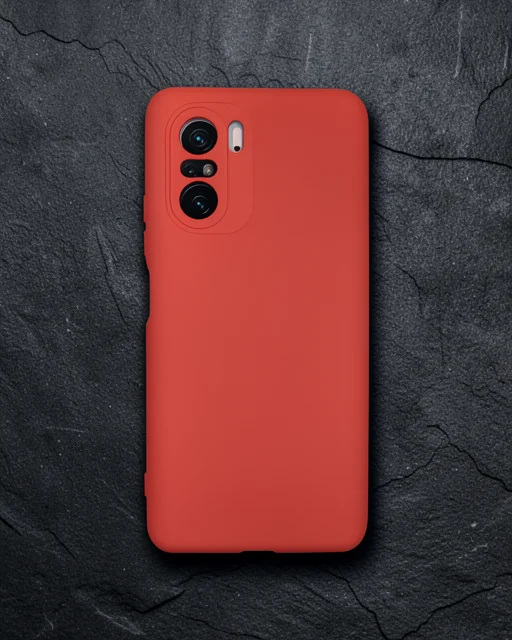 Xiaomi Poco F3 Kılıf Nano İçi Kadife Silikon - Turuncu