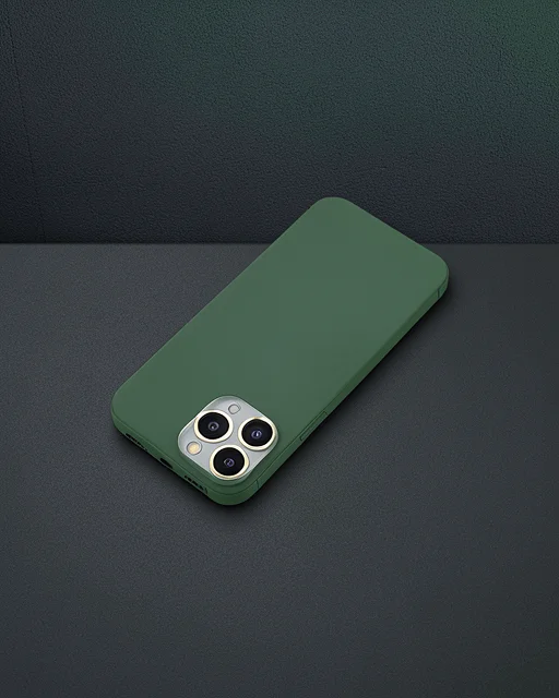 Apple İphone 12 Pro Metal Kamera Lens Koruma Cam - Açık Yeşil