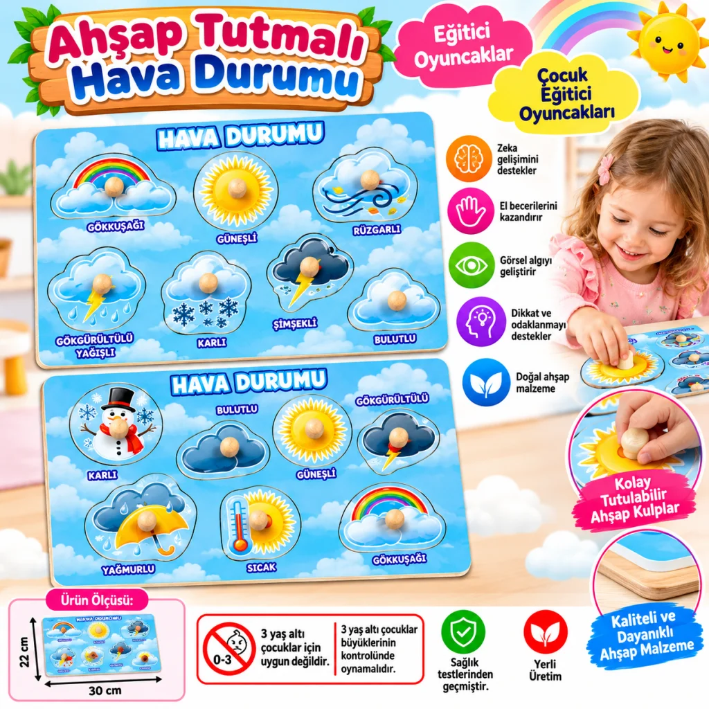 284/285 Ahşap Tutmalı Hava Durumu adet fiyatıdır
