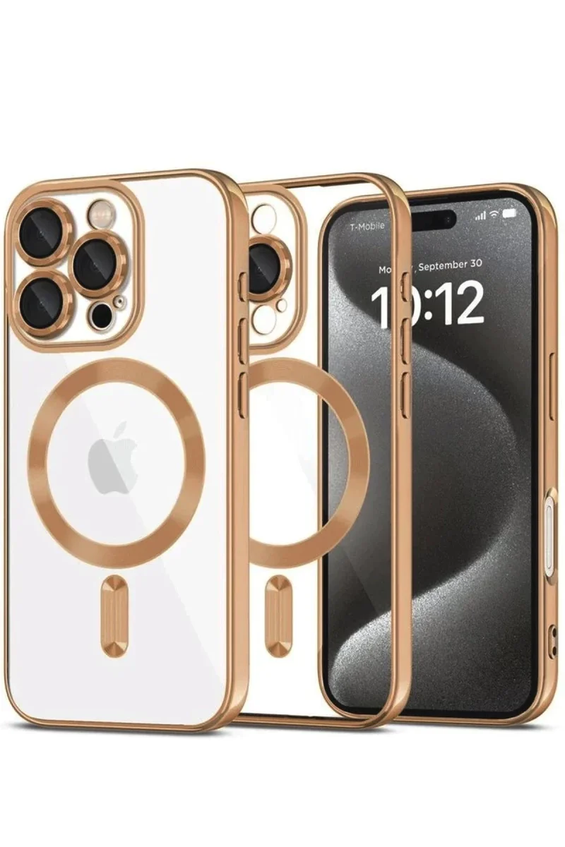 Apple iPhone 16 Pro Max Kılıf Kross Magneticsafe Kapak - Çöl Titanyum