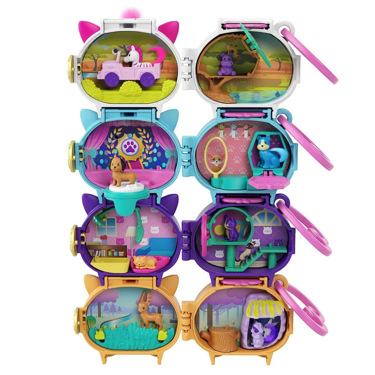 GYV99 Polly Pocket Çantaya Takılabilen ni Oyun Setleri görsel 5