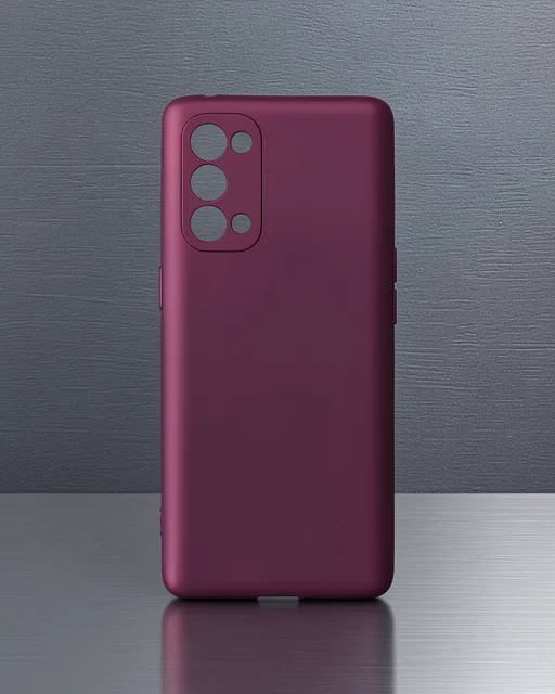 Oppo Reno 5 Pro Kılıf First Silikon - Mürdüm