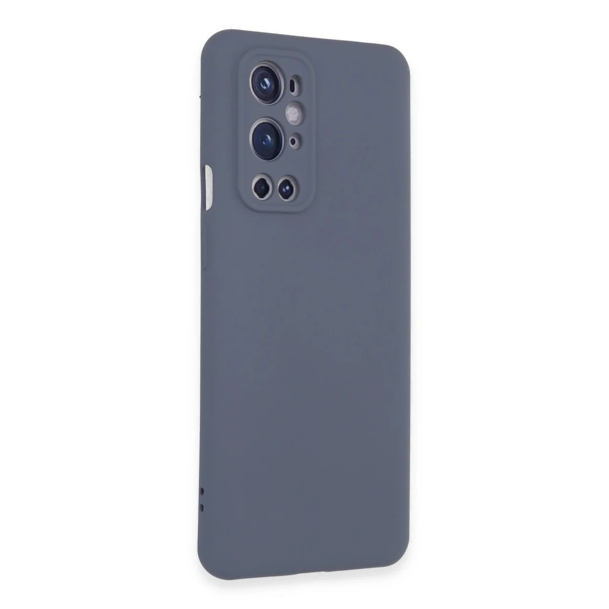 One Plus 9 Pro Kılıf Nano İçi Kadife Silikon - Gri görsel 2