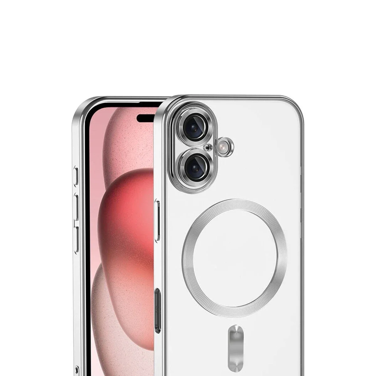 Apple iPhone 17 Kross Magneticsafe Kapak - Gümüş görsel 2