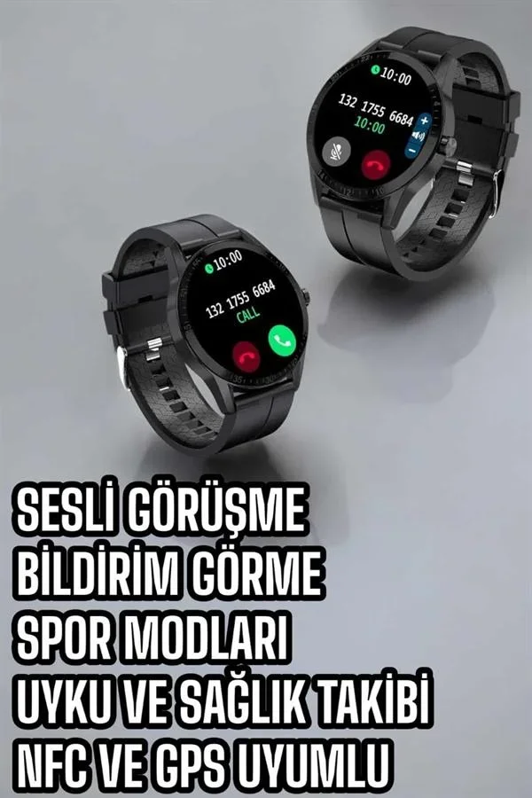 Akıllı Saat Sesli Görüşme Bluetooth Bağlantılı 3 Kordonlu Yeni Nesil görsel 4