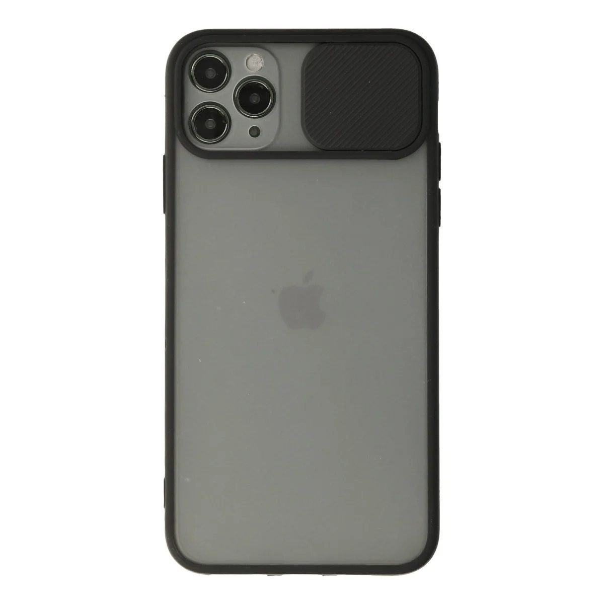 Apple İphone 11 Pro Max Kılıf Palm Buzlu Kamera Sürgülü Silikon - Siyah