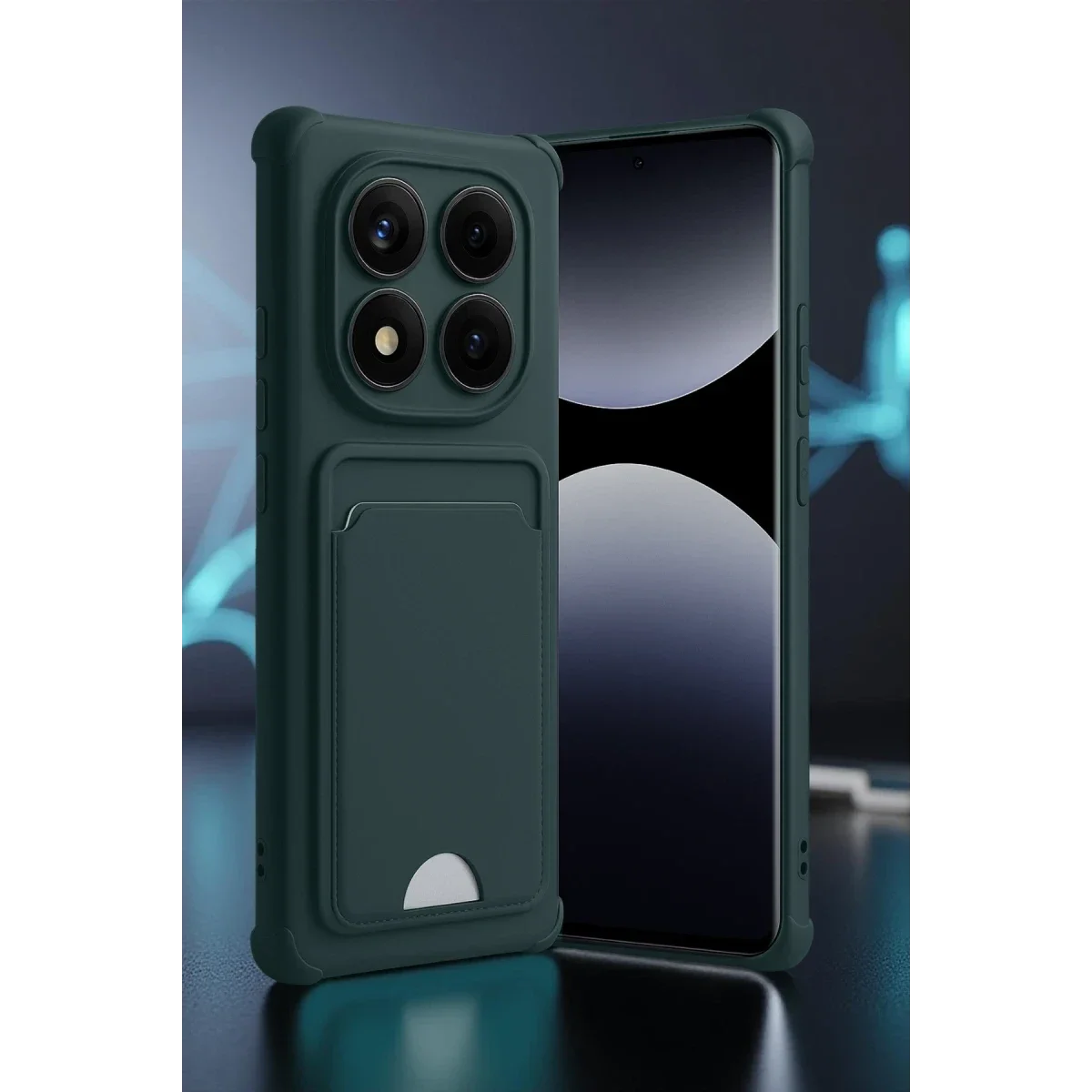 Xiaomi Redmi Note 14 Pro Plus Kelvin Kartvizitli Silikon - Siyah görsel 2