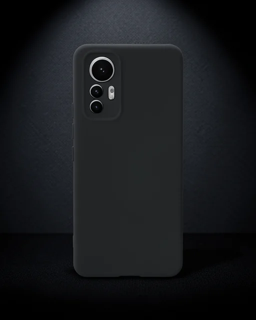 Xiaomi Mi 12 Lite Kılıf Nano İçi Kadife Silikon - Siyah