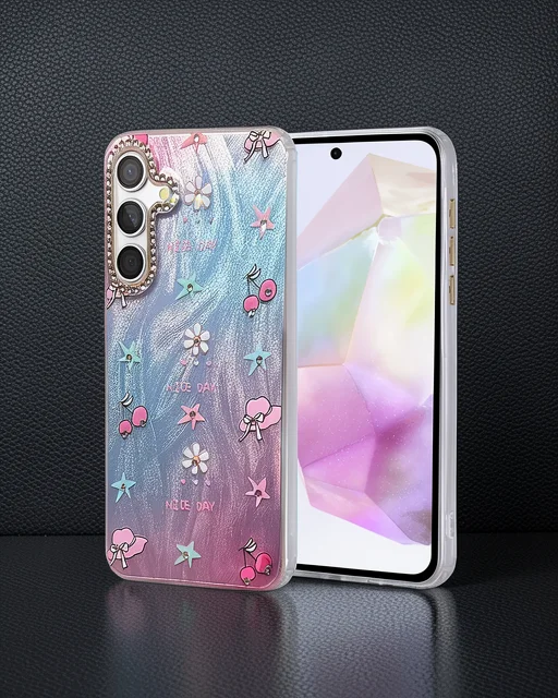 Samsung Galaxy A35 5g Kılıf Blade Aynalı Desenli Kapak - Desen 4