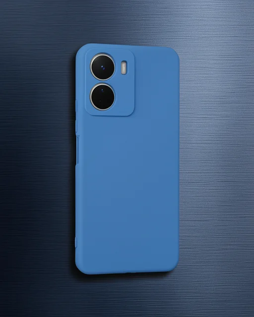Vivo Y16 Kılıf First Silikon - Mavi