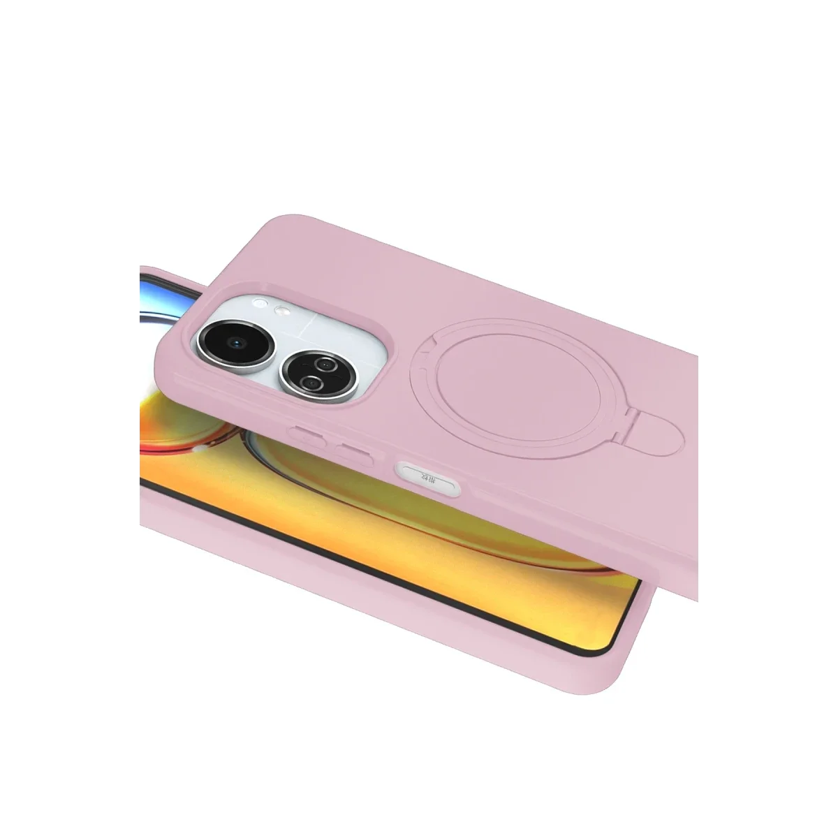 Xiaomi Redmi 13C Regal Magsafe Standlı Kapak - Açık Pembe görsel 3