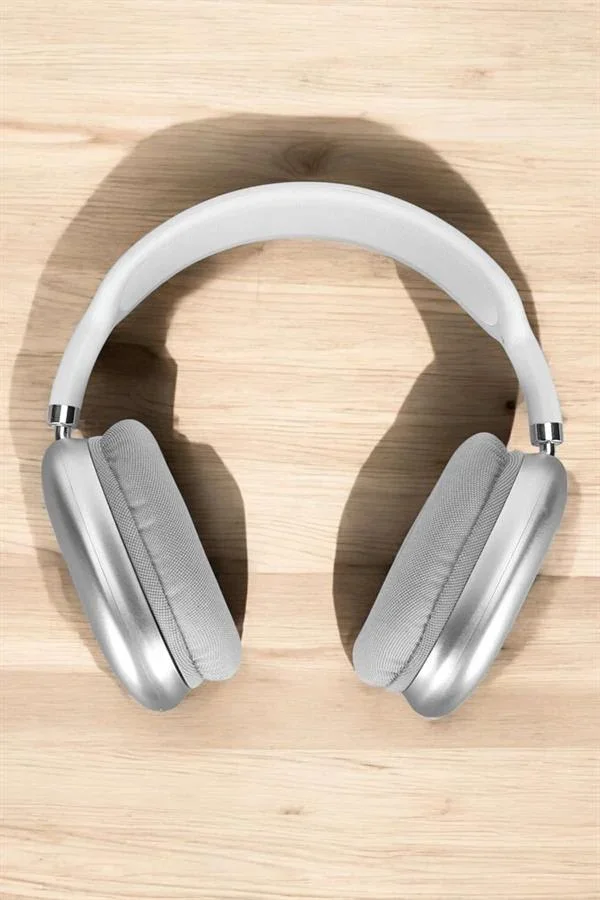 P9 Plus Kablosuz Kulak Üstü Bluetooth Kulaklık Beyaz krofonlu Kulaküstü Kablosuz Kulaklık görsel 5