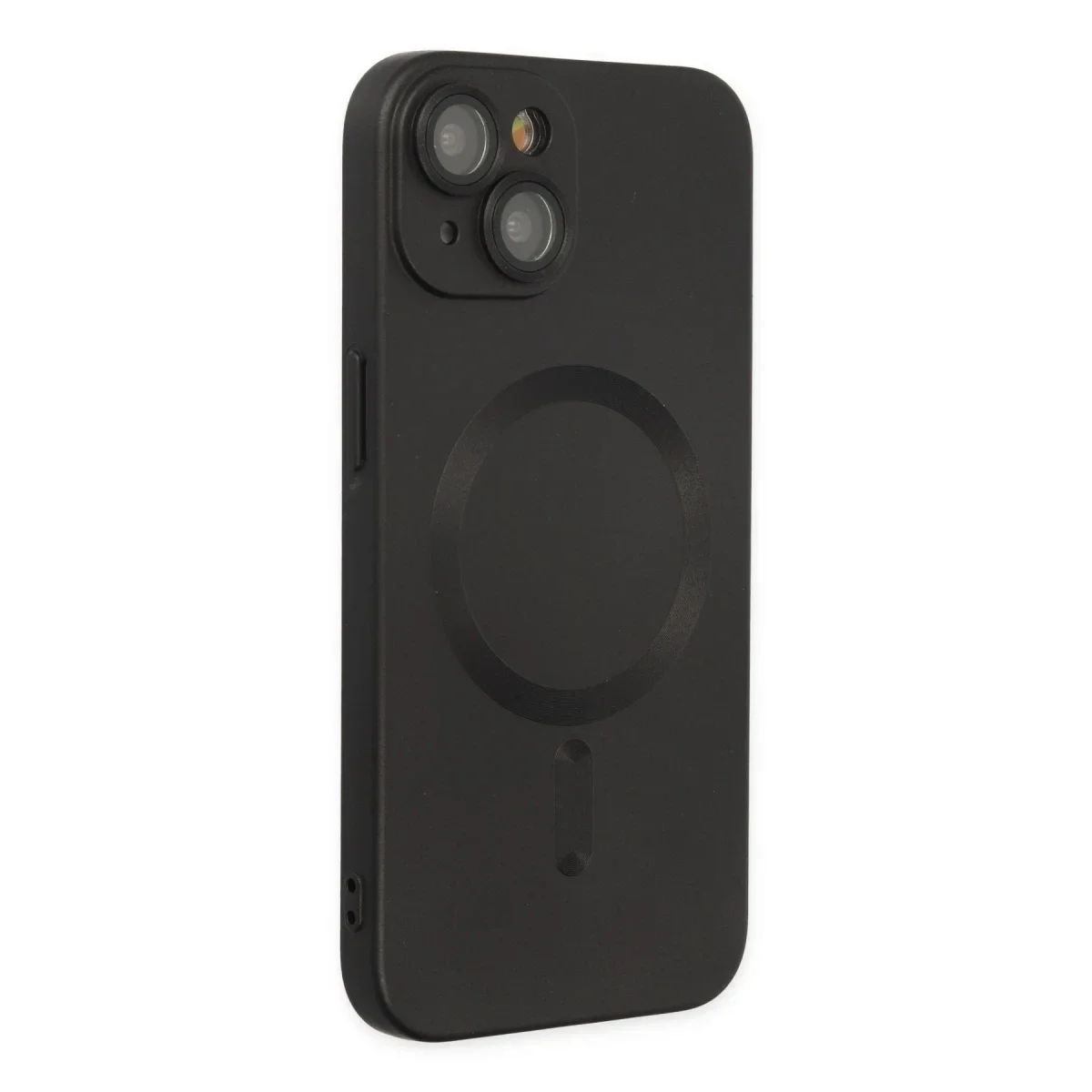 Apple iPhone 14 Plus Kılıf Moshi Lens Magneticsafe Silikon - Siyah görsel 2
