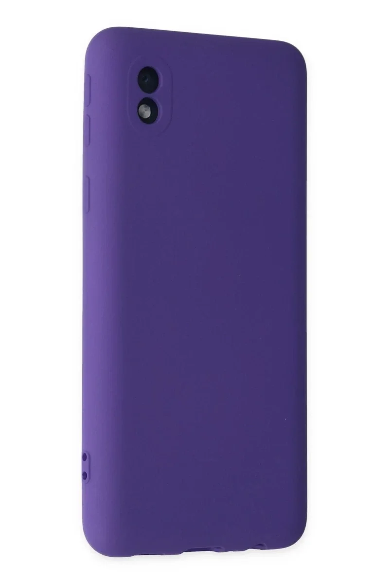 Samsung Galaxy A01 Core Kılıf Nano içi Kadife Silikon - Mor görsel 2