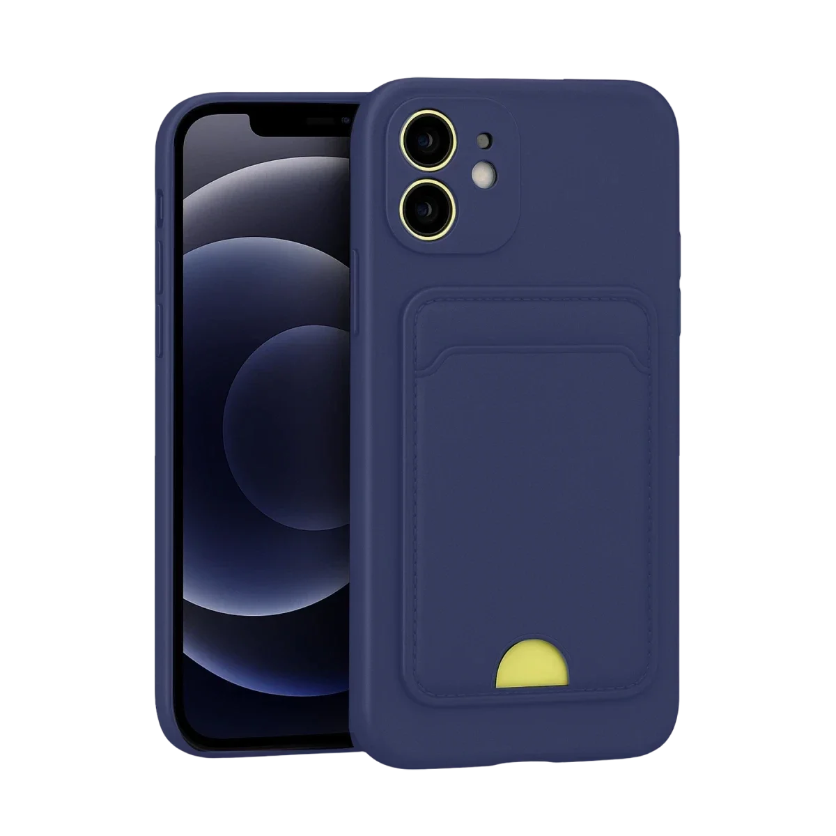 Apple iPhone 11 Kılıf Kelvin Kartvizitli Silikon - Lacivert görsel 3