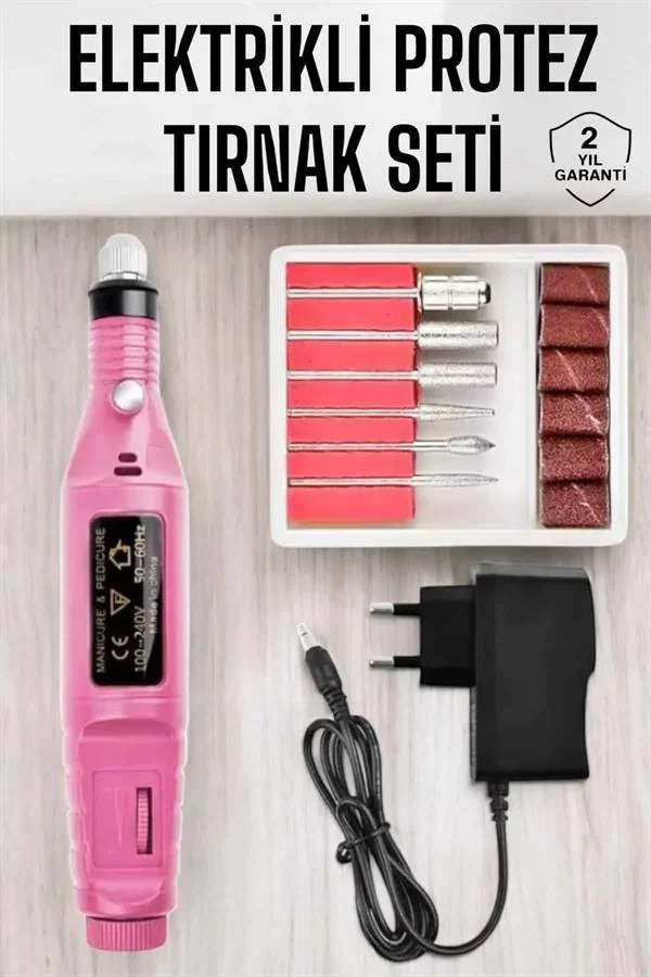 Nasır Tezleyici Manikür Pedikür Seti Elektrikli USB Girişli görsel 2
