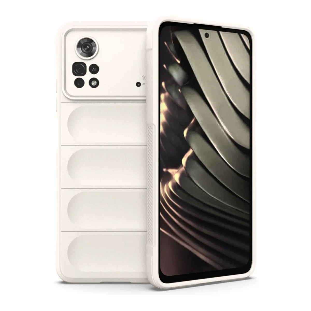 Xiaomi Poco X4 Pro 5G Kılıf Optimum Silikon - Krem