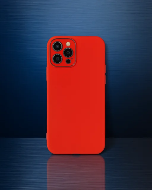 Apple İphone 12 Pro Max Kılıf Lansman Glass Kapak - Kırmızı