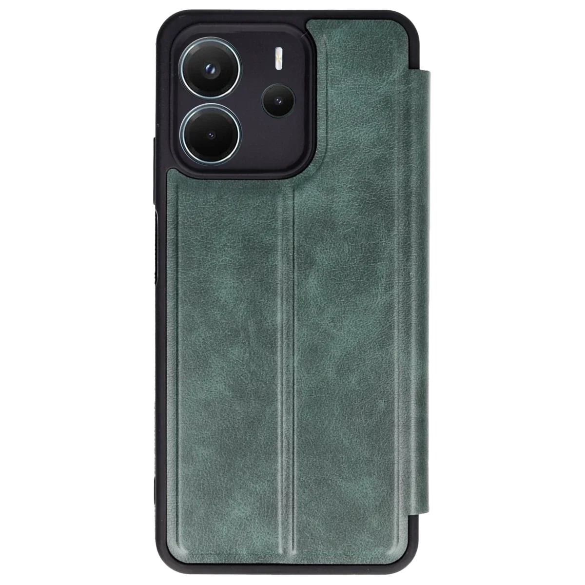 Xiaomi Redmi Note 14 4G Kılıf Flip Cover - Koyu Yeşil