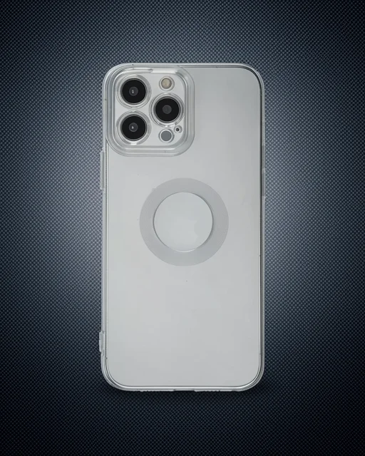 Apple İphone 13 Pro Max Kılıf Santa Lens Silikon - Şeffaf