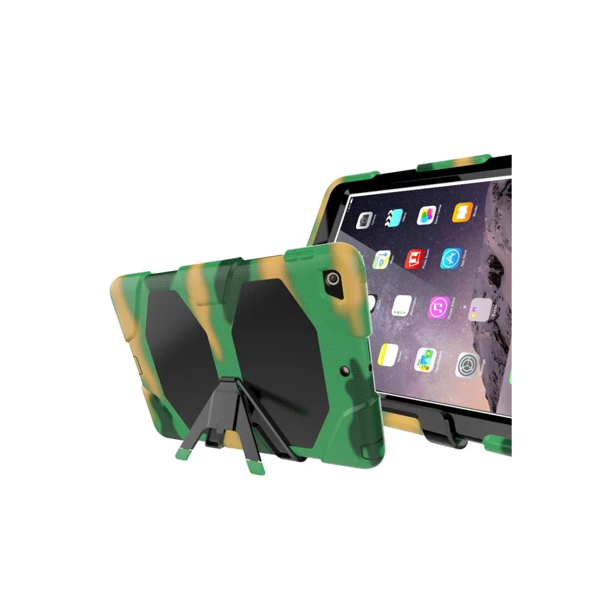 Apple iPad 5 Air 9.7 Kılıf Griffin Tablet Kapak - Kamuflaj görsel 4