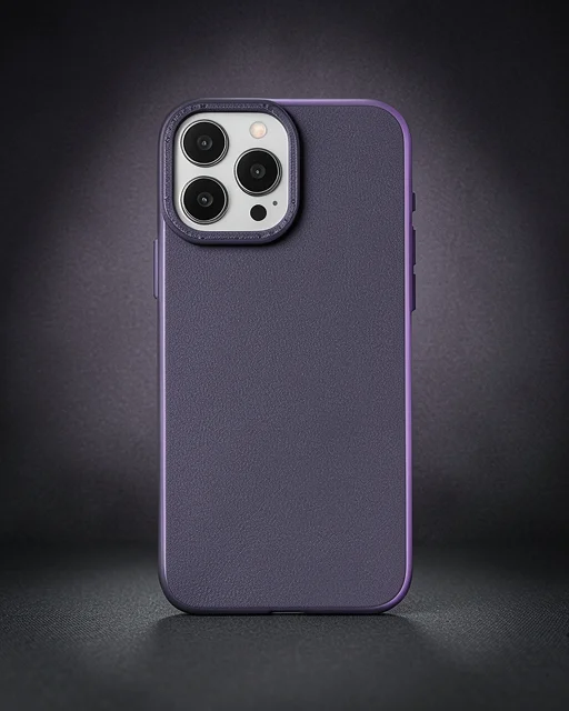Apple İphone 15 Pro Kılıf Modos Metal Kapak - Derin Mor