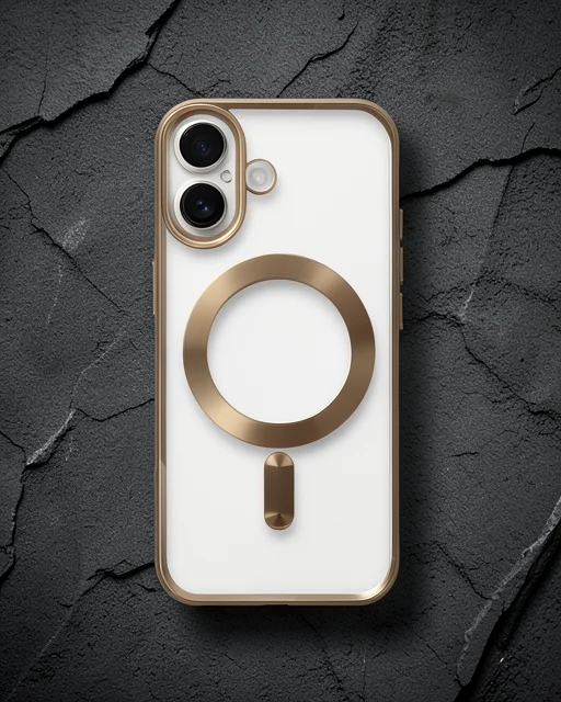 Apple İphone 16 Kılıf Kross Magneticsafe Kapak - Gold