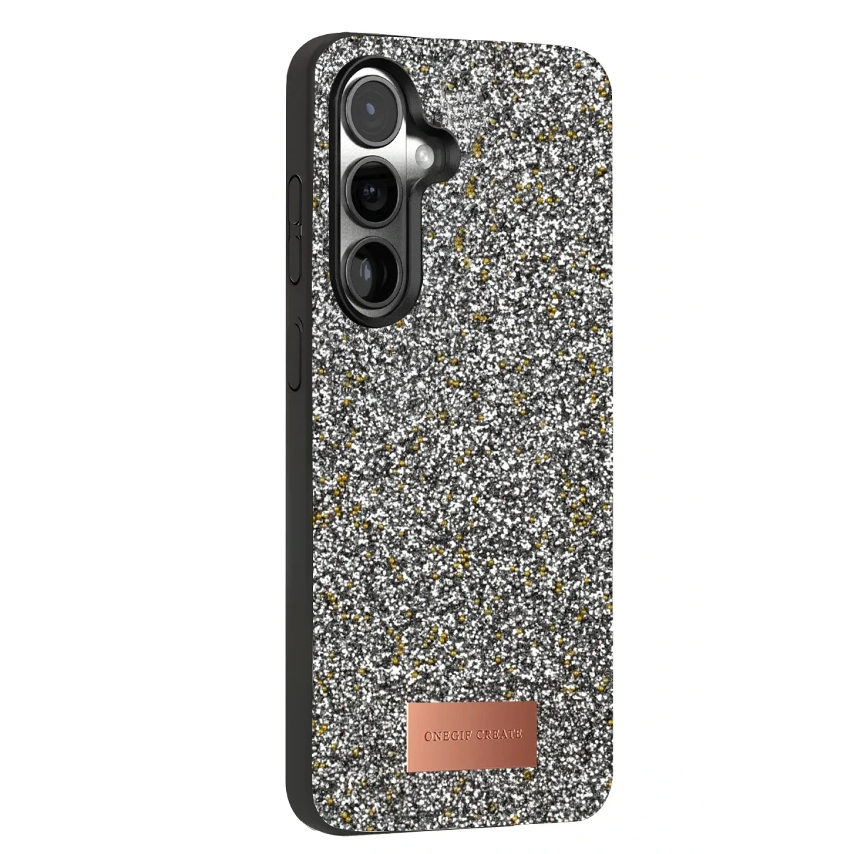 Onegif Samsung Galaxy S24 Bright Simli Kapak - Gold görsel 3