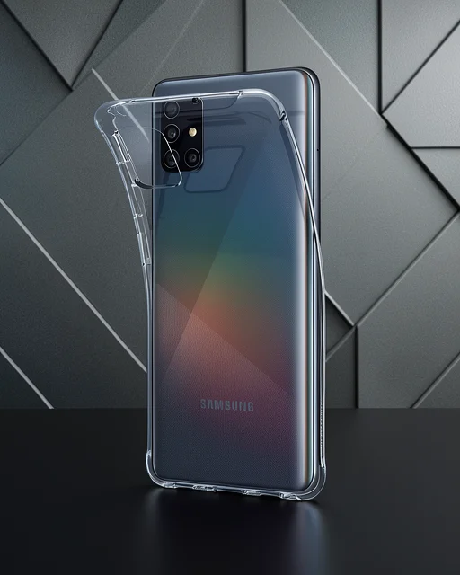 Samsung Galaxy A51 Kılıf Lüx Şeffaf Silikon