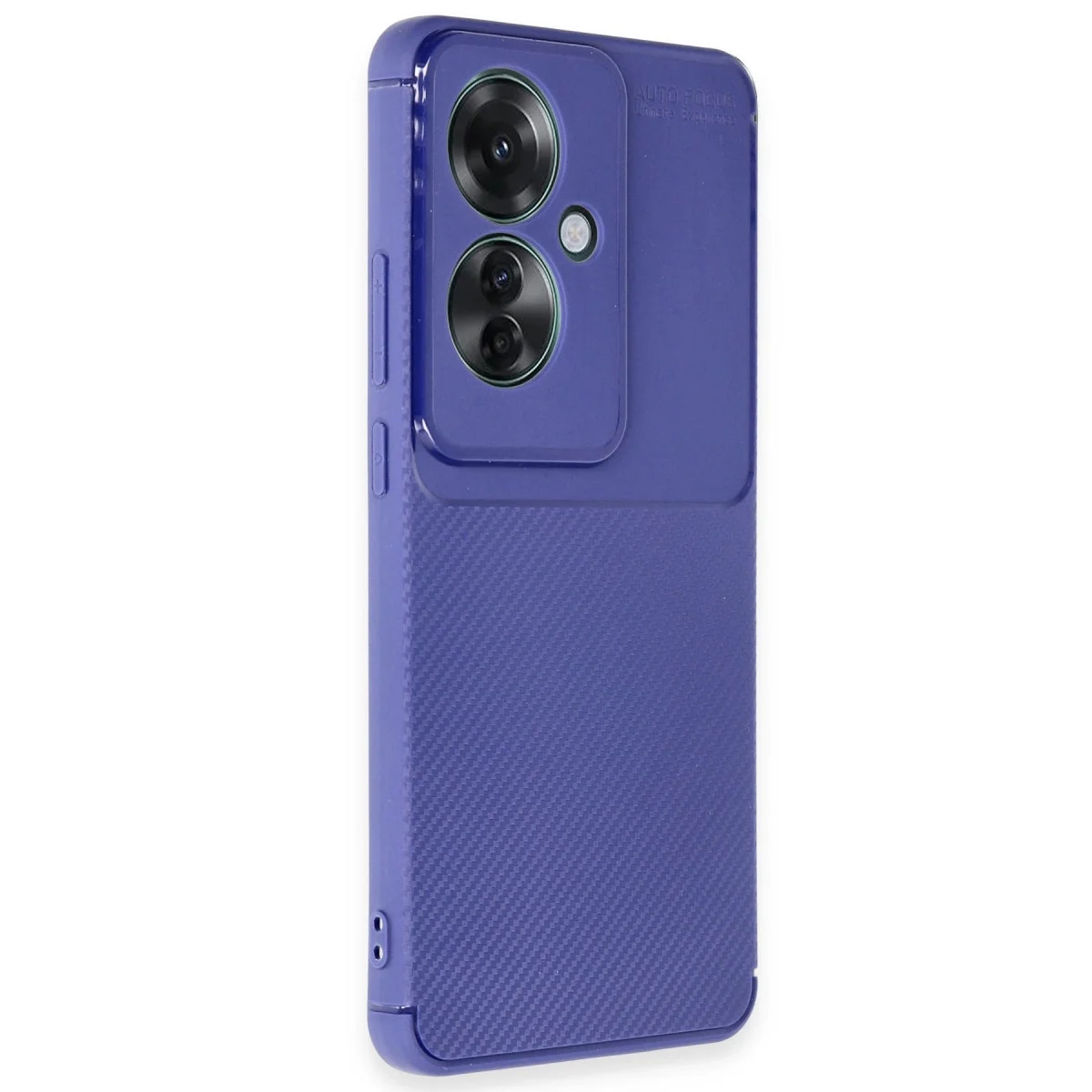 Oppo Reno 11f Kılıf Auto Focus Karbon Kapak - Lacivert görsel 2