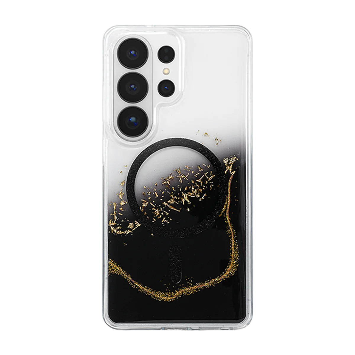 Onegif Samsung Galaxy S26 Ultra Lotus Simli Magsafe Kapak - Siyah görsel 3
