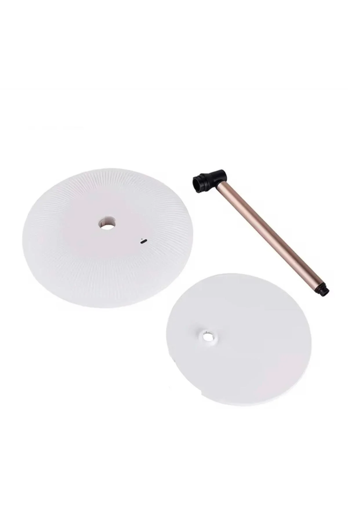 Dokunmatik led ışıklı yuvarlak 180° ayarlanabilir 3 farklı renk görsel 4