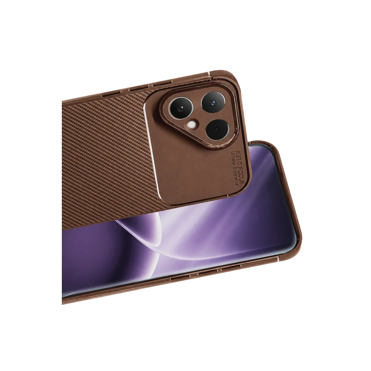 Tecno Pova Curve 2 5g Auto Focus Karbon Kapak - Kahverengi görsel 2