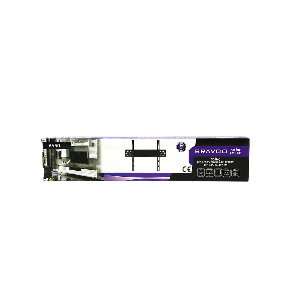 Sabit TV Duvar Askı Aparatı 56x127 cm (27-50 inç LCD/LED) görsel 4