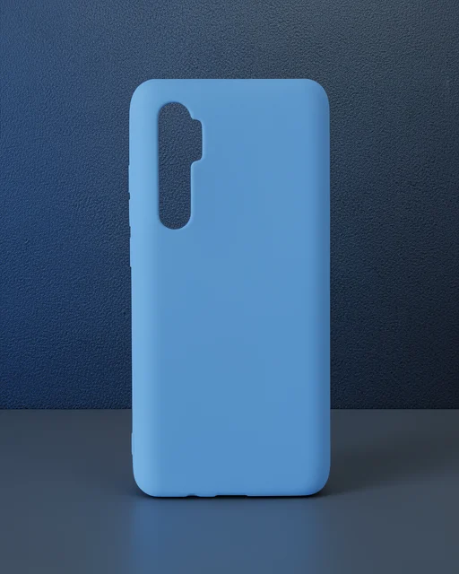 Xiaomi Mi Note 10 Lite Kılıf Nano İçi Kadife Silikon - Mavi