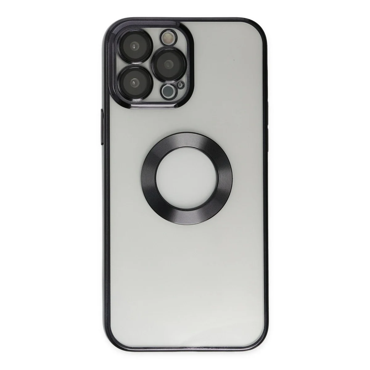 Apple İphone 13 Pro Max Kılıf Slot Silikon - Siyah görsel 2