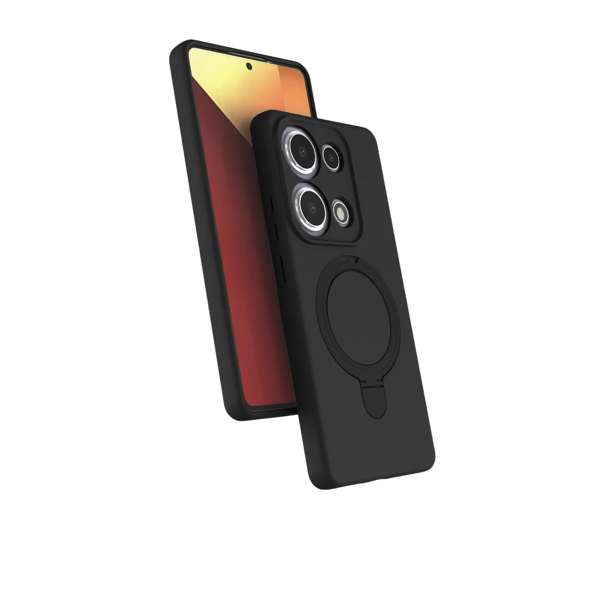 Xiao Red Note 13 Pro 4g Regal Magsafe Standlı Kapak - Siyah