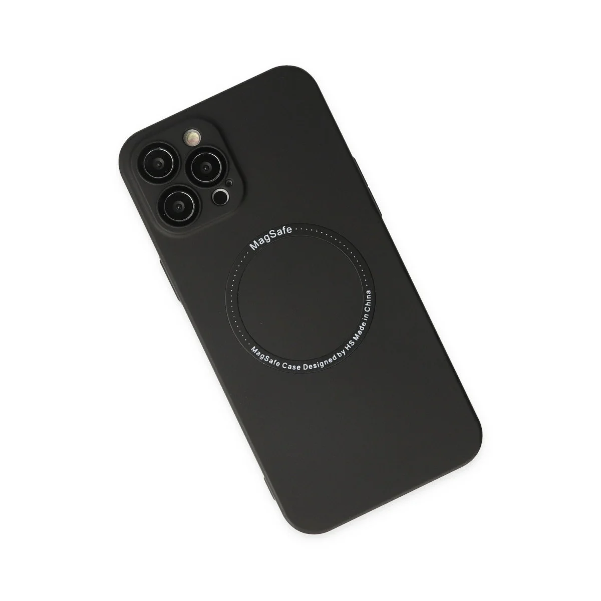 Apple İphone 12 Pro Kılıf Jack Magneticsafe Lens Silikon - Siyah görsel 3