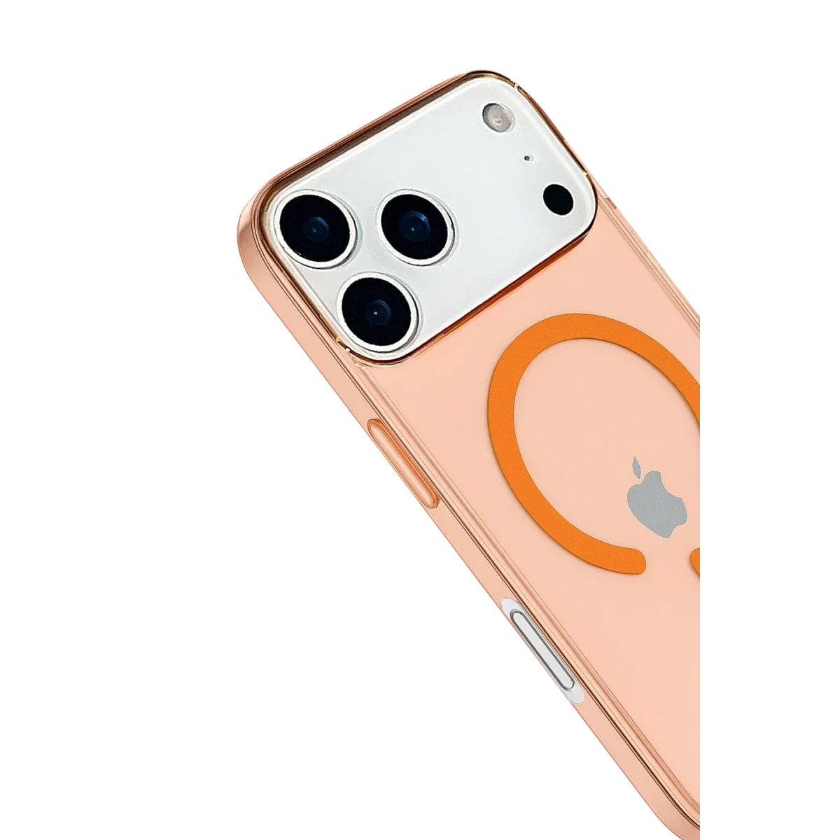 Apple iPhone 17 Pro Kılıf Pc Real Magsafe Kapak - Turuncu görsel 3