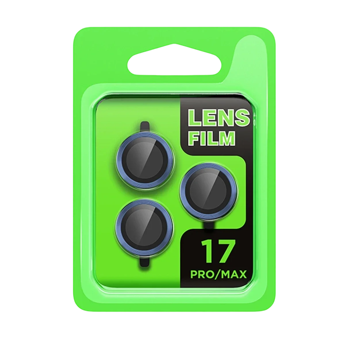 Apple iPhone 17 Pro Raze Metal Kamera Lens - Koyu Mavi görsel 3