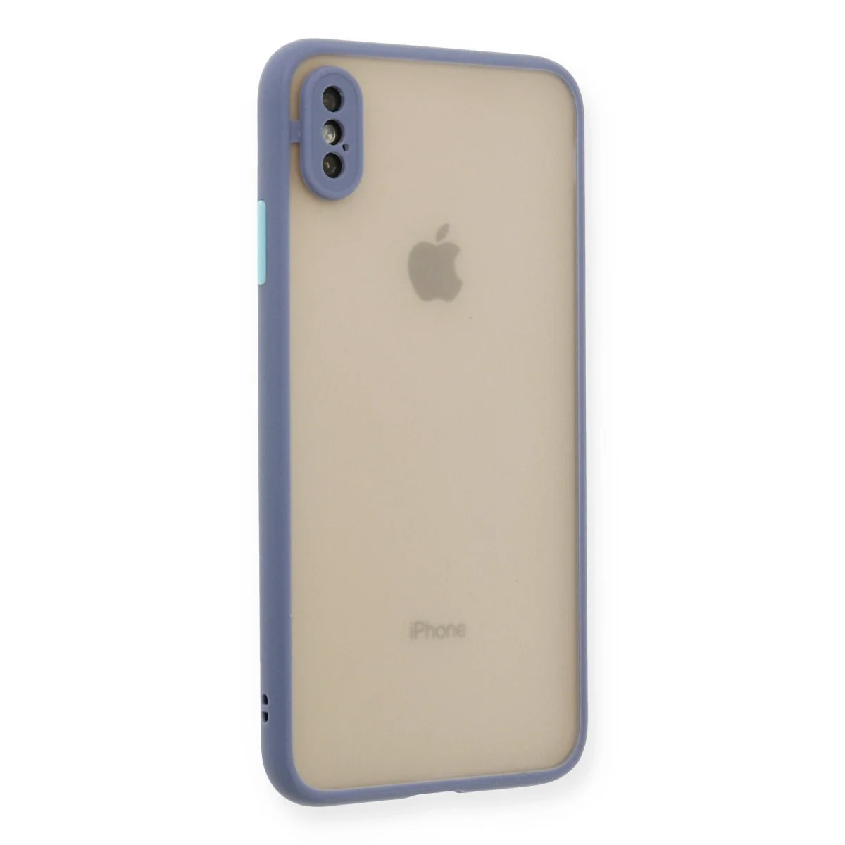 Apple İphone Xs Max Kılıf Montreal Silikon Kapak - Gri görsel 2