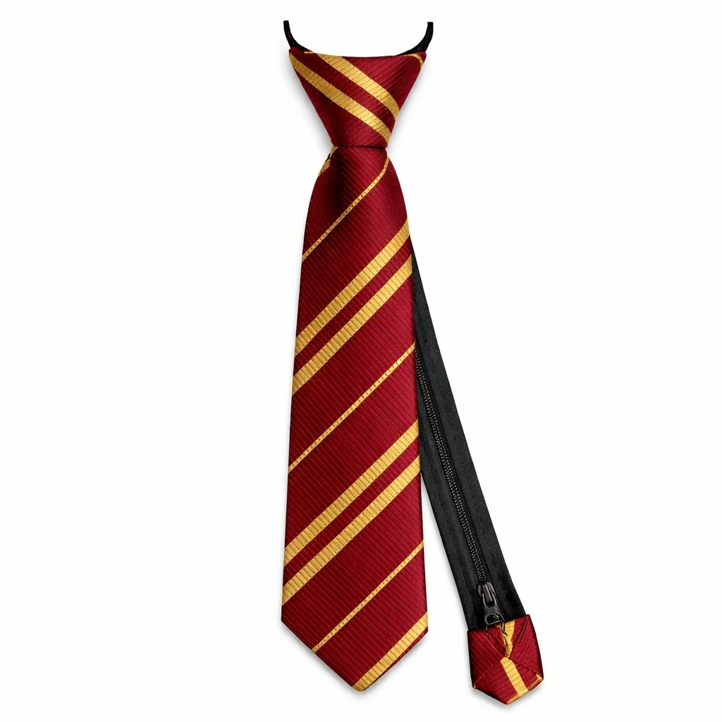 Harry Potter Gryffindor Fermuarlı Ayarlanabilir Kravat görsel 2