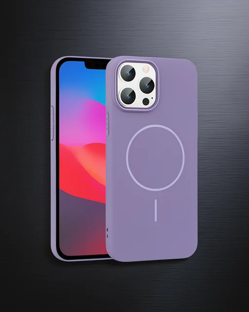 Joko Apple İphone 15 Pro Max Broş Magsafe Kapak - Mor