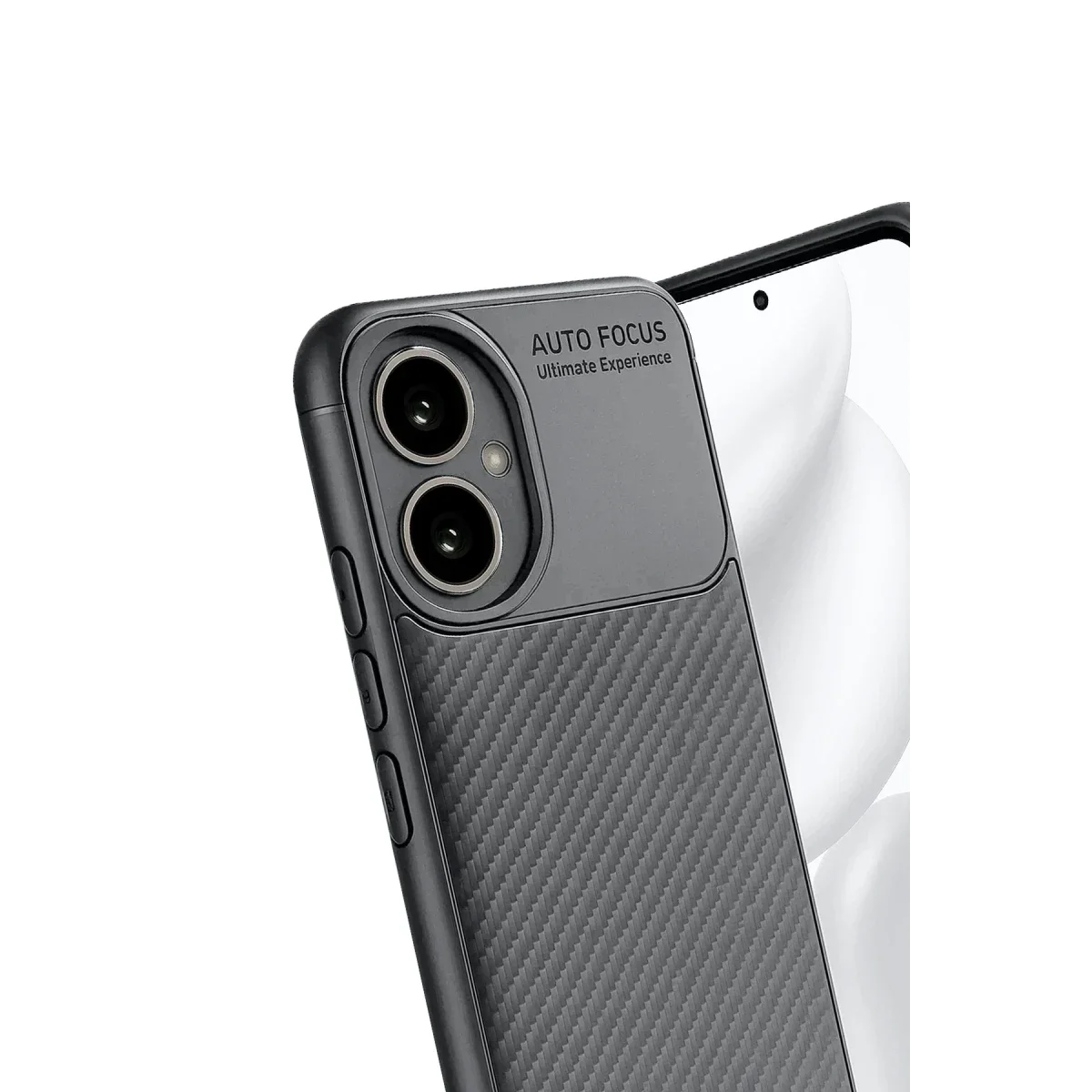Honor 400 Kılıf Auto Focus Karbon Kapak - Gri görsel 4
