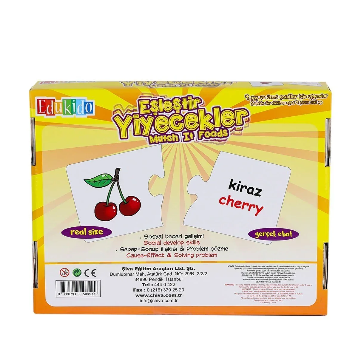 EDU-1002 Eşleştir Yiyecekler -Chiva görsel 2