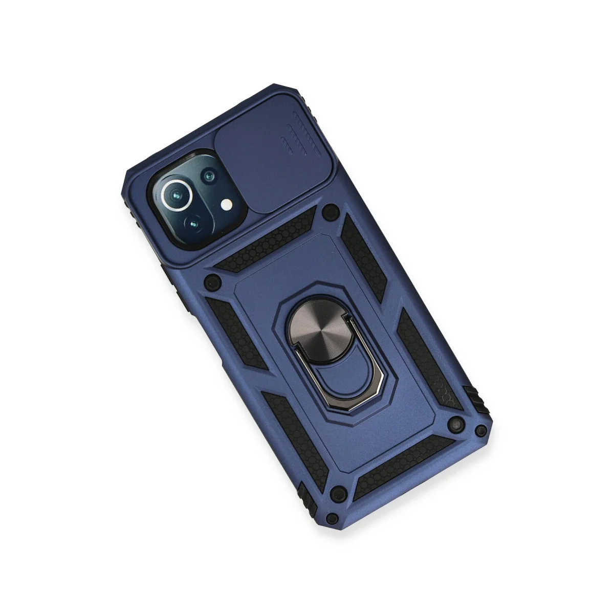 Xiao 11 Lite Kılıf Pars Lens Yüzüklü Silikon - Lacivert görsel 3