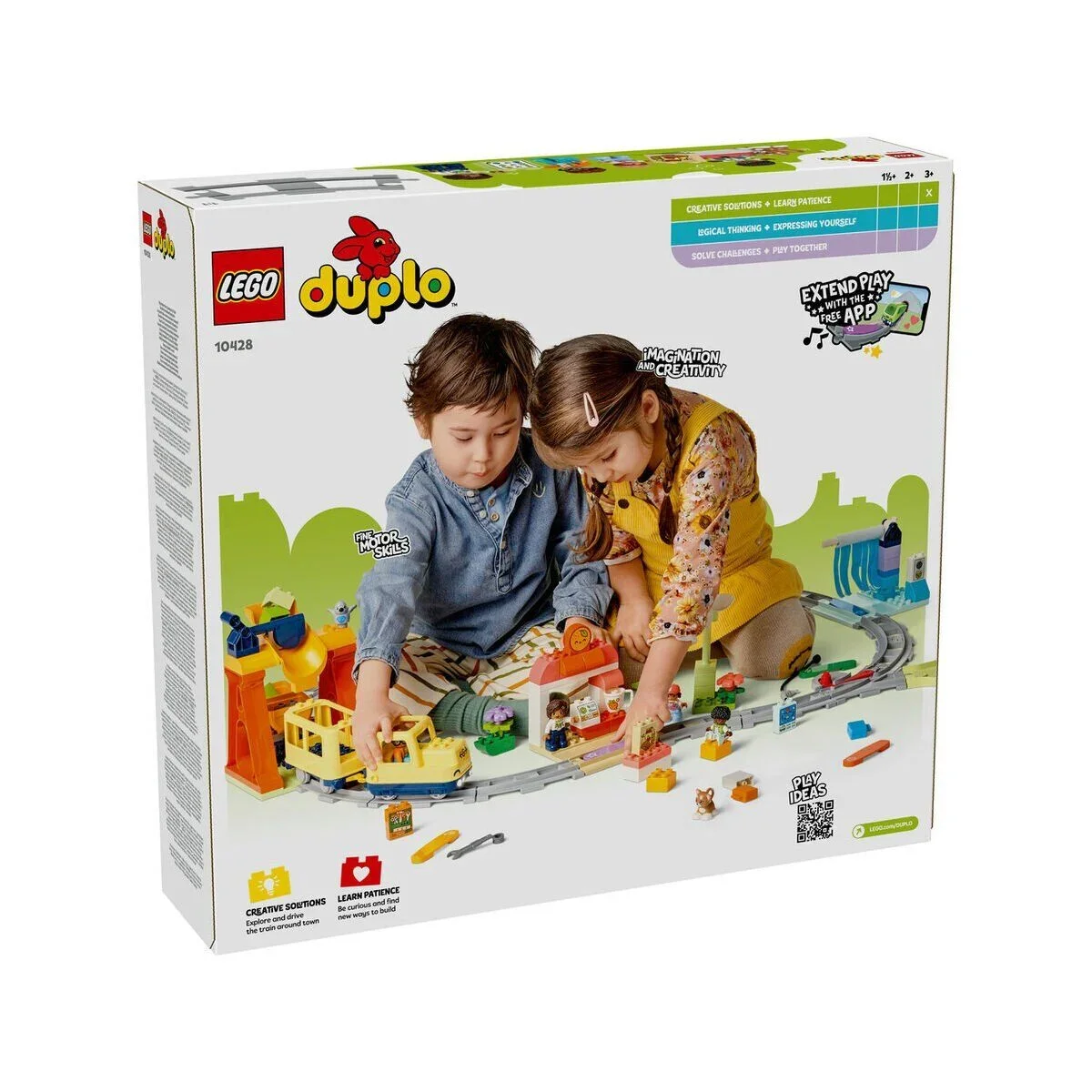 10428 Lego Duplo Büyük İnteraktif Mahalle Treni 103 parça +3 yaş