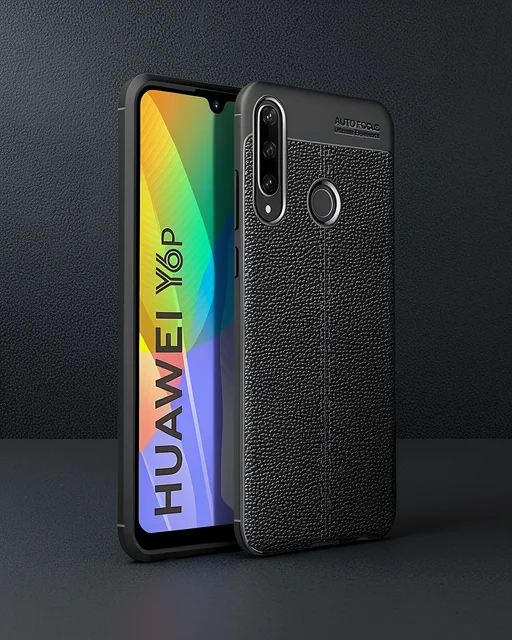 Huawei Y6p Kılıf Auto Focus Kapak - Siyah
